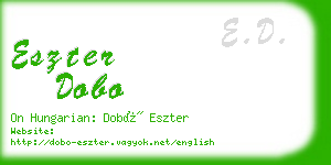 eszter dobo business card